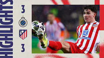 Brugge 3-3 Atlético de Madrid | ⚽ J. Alvarez, Lookman & Ordóñez (OG) | HIGHLIGHTS, Champions League