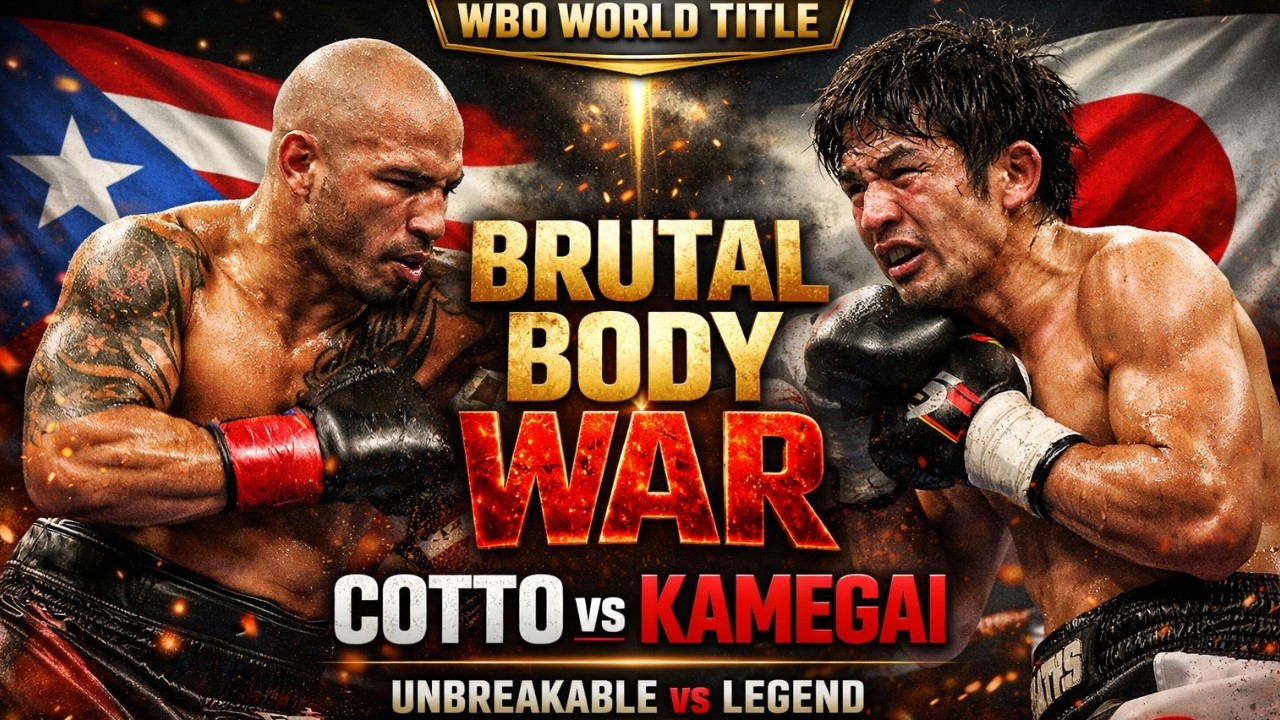 Miguel Cotto vs Yoshihiro Kamegai | Brutal Body Shots & Unbreakable Warrior HD