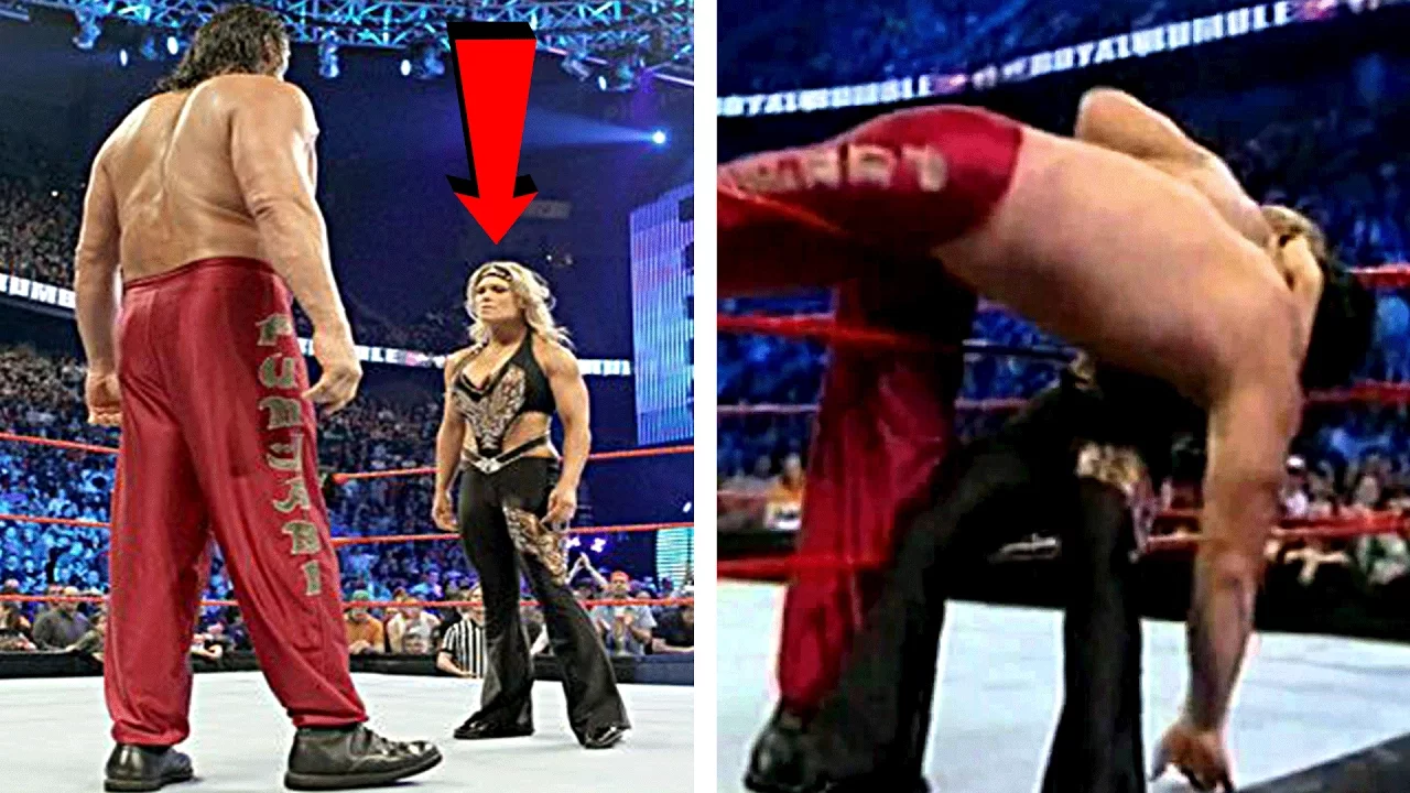 5 Most Embarrassing WWE Royal Rumble Eliminations background