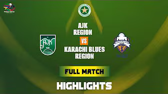 Full Match Highlights | AJK Region vs Karachi Region Blues | National T20 Qualifiers | M 13 | MZA1T
