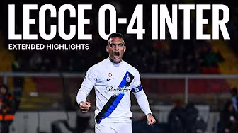 QUANDO CALAMMO IL POKER A LECCE ♥️♦️♣️♠️ | LECCE 0-4 INTER | EXTENDED HIGHLIGHTS