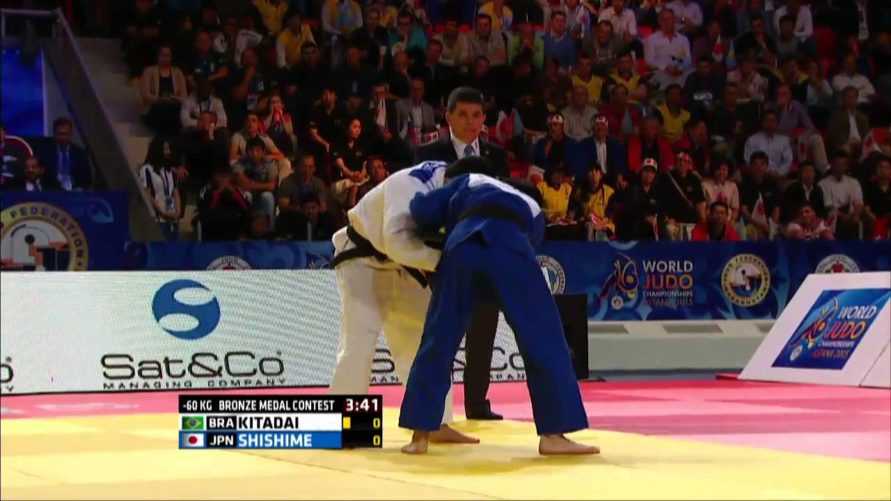 Toru Shishime vs Felipe Kitadai World Judo Championships 2015 Astana