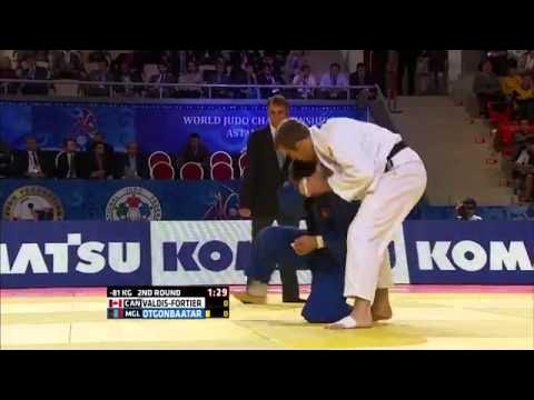 Antoine Valois-Fortier vs Uuganbaatar Otgonbaatar World Judo Championships 2015 background