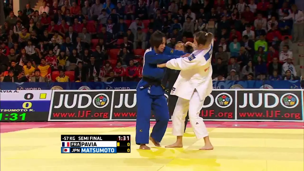 Kaori Matsumoto vs Automne Pavia World Judo Championships 2015