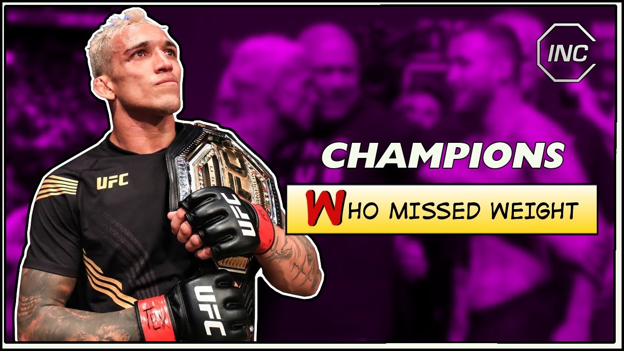 Champions Who Lost Their Belt on the Scale background
