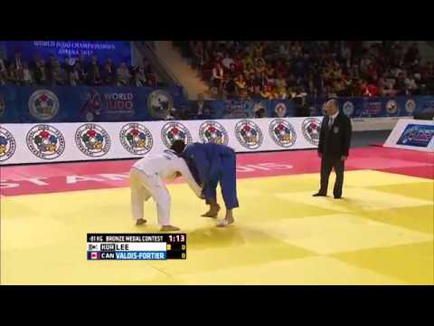 Antoine Valois-Fortier vs Seungsu Lee World Judo Championships 2015 background