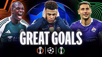 BEST Knockout Phase Play-Off 1st Leg Goals! | Champions League, Europa League, Conference League