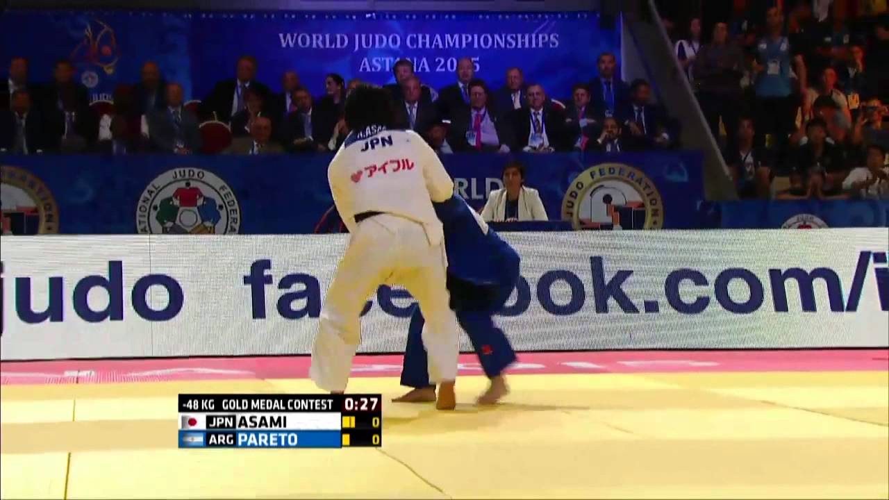 Paula Pareto vs Haruna Asami World Judo Championships 2015 - Astana background