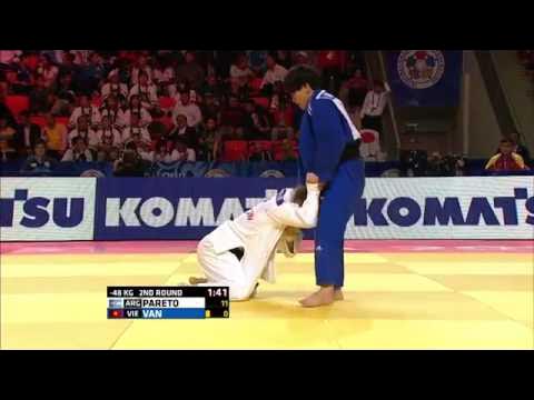 Paula Pareto vs Ngoc Tu Van World Judo Championships 2015 - Astana background