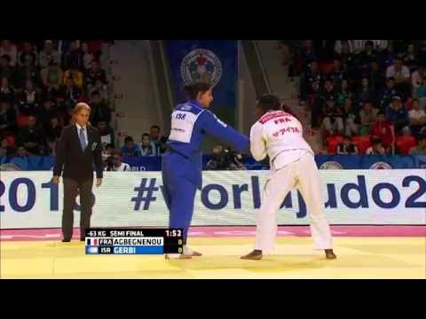Clarisse Agbegnenou vs Yarden Gerbi World Judo Championships 2015 background