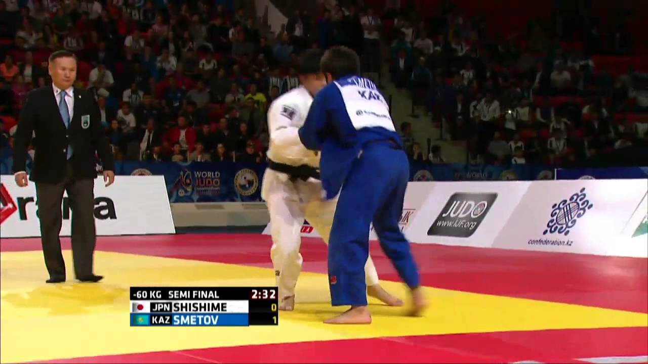 Yeldos Smetov vs Toru Shishime World Judo Championships 2015 Astana background