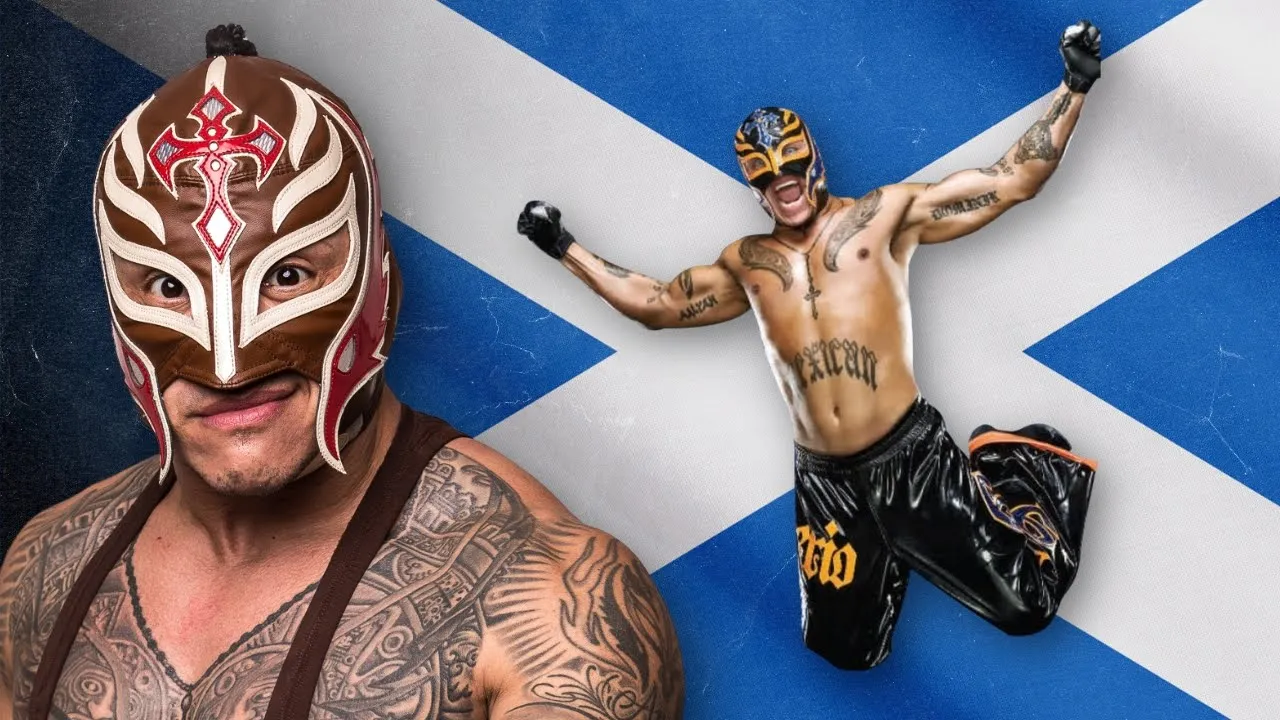 Rey Mysterio Makes Huge Entrance