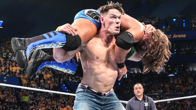 John Cena vs. AJ Styles: Crown Jewel 2025 highlights background