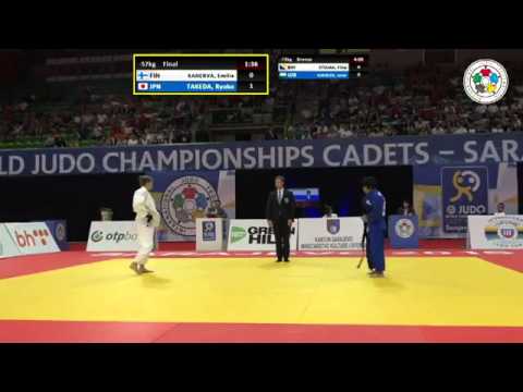 Ryoko Takeda vs Emilia Kanerva World Championship Cadets 2015 background