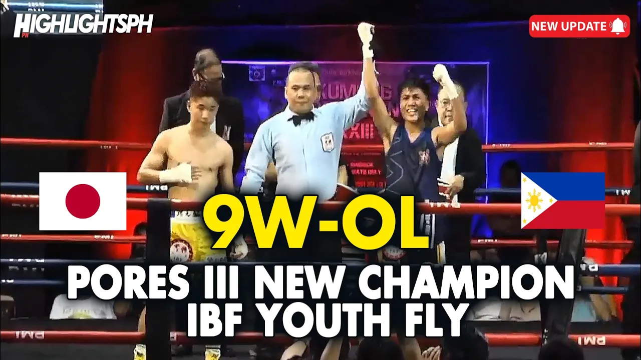 NEW FIGHT: Pinoy Panalo! (IBF Youth Fly) Leonard Pores III vs Kiyoto Narukami