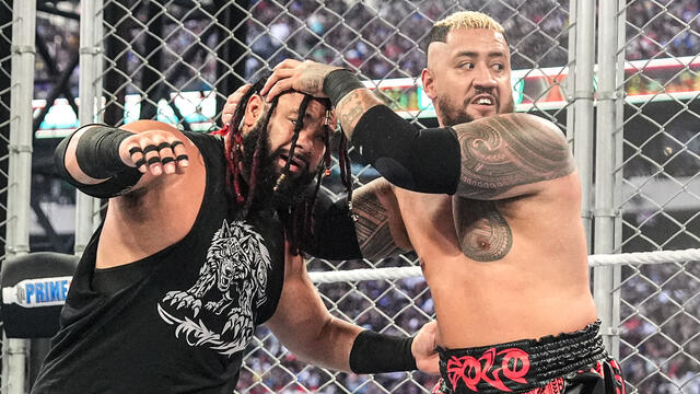 Solo Sikoa vs. Jacob Fatu | United States Title Steel Cage Match: SummerSlam 2025 highlights background