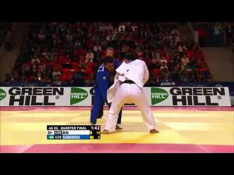 Baul An vs Rishod Sobirov World Judo Championships 2015 - Astana