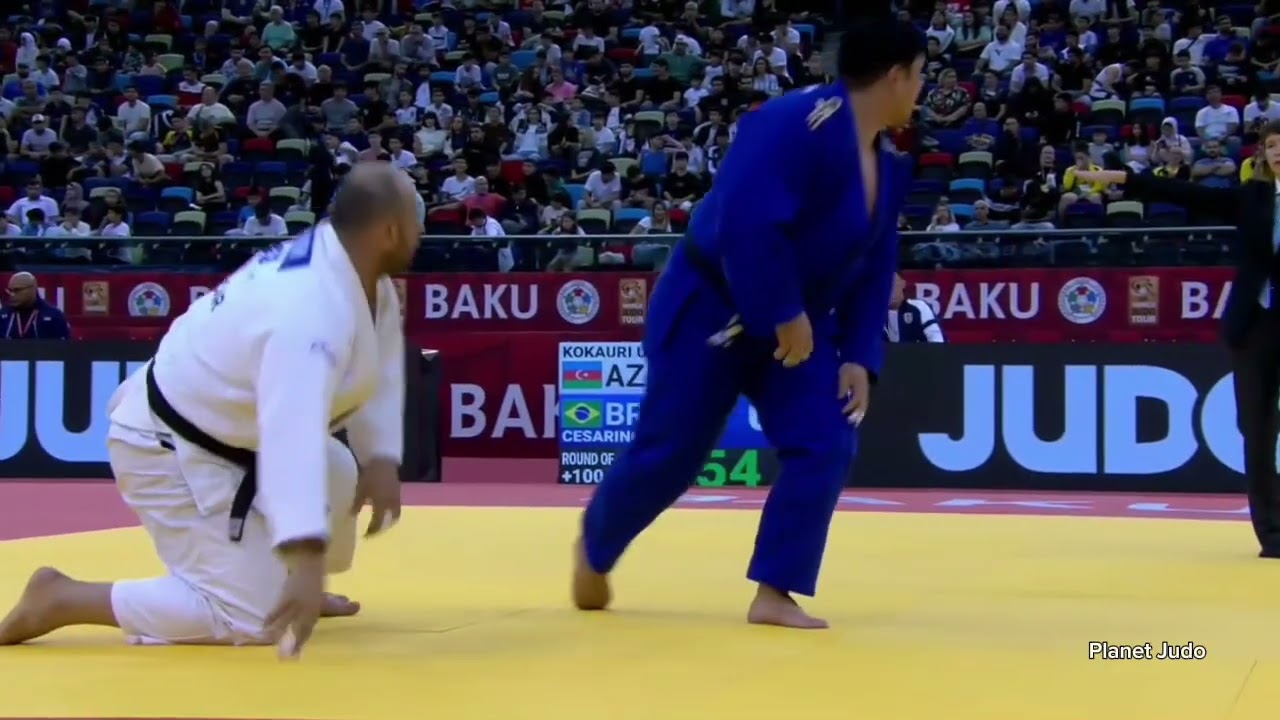 Ushangi KOKAURI 🇦🇿 🆚️ Joao CESARINO 🇧🇷 | 2 раунд /+100кг | Большой Шлем Баку 2023