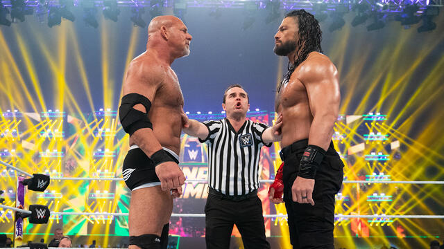 FULL MATCH: Roman Reigns vs. Goldberg | Universal Title Match: Elimination Chamber 2022