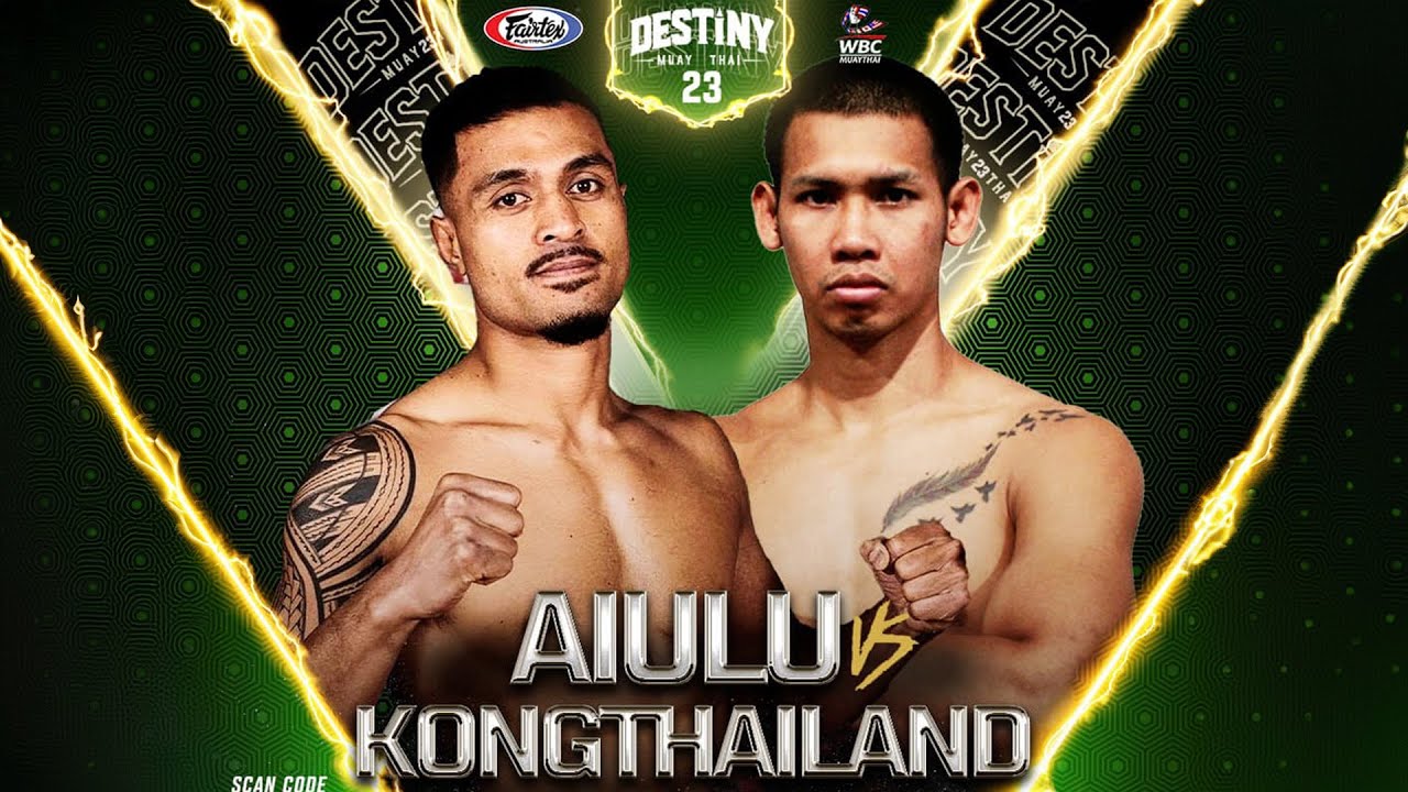 Jonathan Aiulu Vs Kong Thailand - Destiny Muaythai 23 background