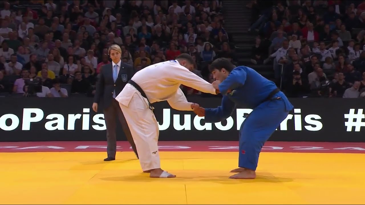 I. DEMETRASHVILI (GEO) VS A. YUSUPOV (UZB) | Paris Grand Slam 2024 | Bronze +100 Kg background
