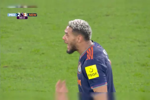 [Highlights] On a mission? Joelinton's tough tackle on Rodri earns yellow card