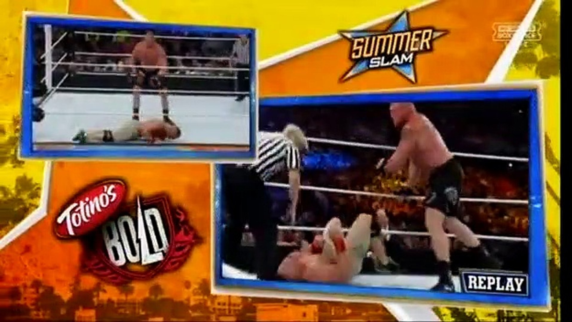 John Cena vs Brock Lesnar-Summerslam 2014 background