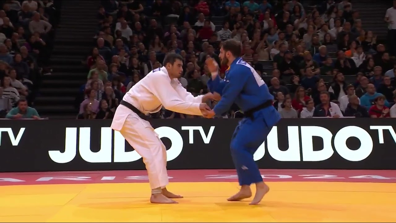 M. TUROBOYEV (UZB) VS N. SHERAZADISHVILI (ESP) | Paris Grand Slam 2024 | Quarter-Final -100 Kg background
