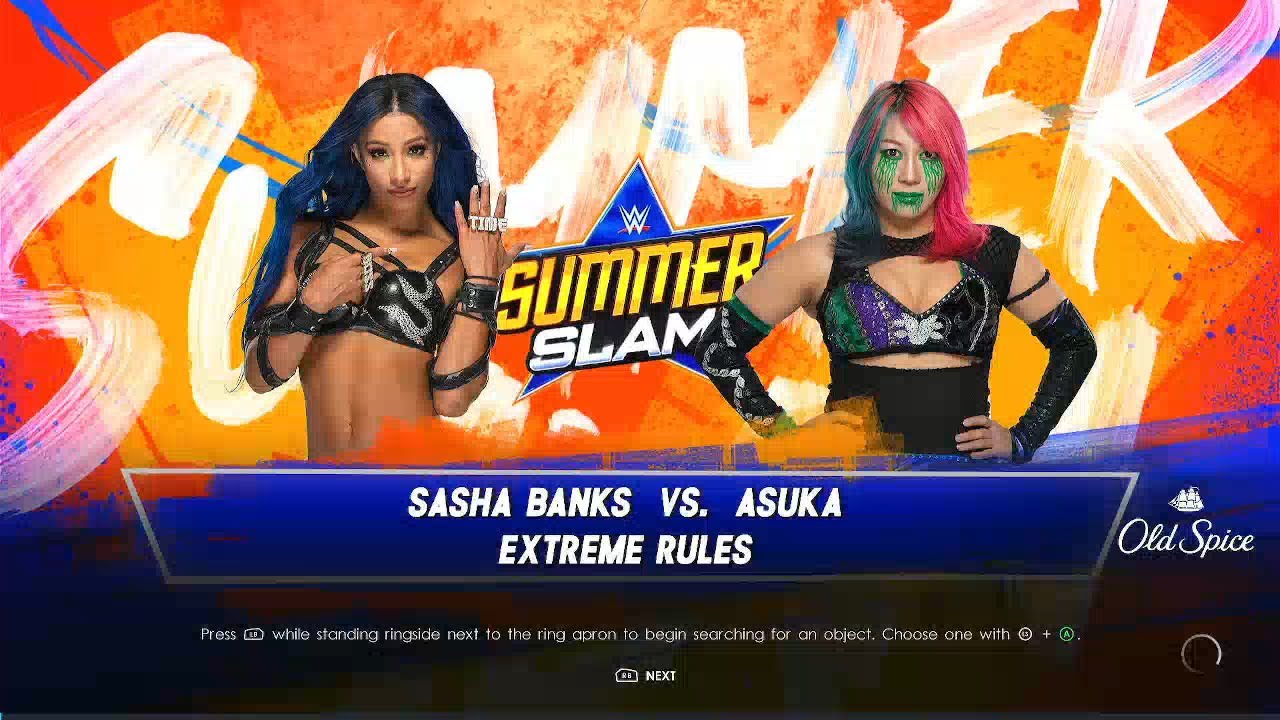 Sasha Banks vs Asuka- Extreme Rules