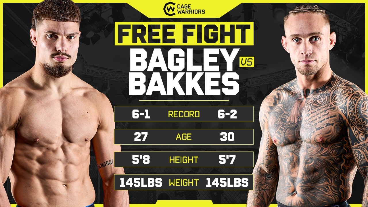 BRUTAL CHOKE 🤯 | Nik Bagley vs. Jordy Bakkes | FREE FIGHT | CW 200 Dublin