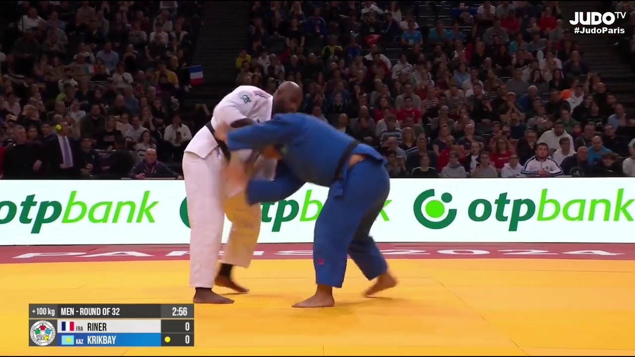 T. RINER (FRA) VS G. KRIKBAY (KAZ) | Paris Grand Slam 2024 | Round 2 +100 Kg