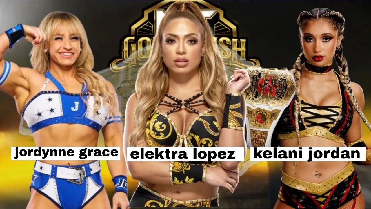 WWE 2K25 Elektra lopez VS kelani jordan VS jordynne grace por el campeonato de tna
