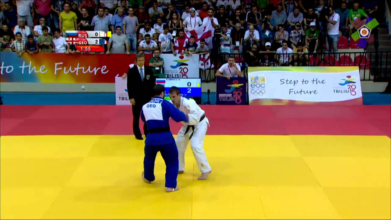 Onise Saneblidze vs Aliumar Tumaev European Youth Olympic Festival Tbilisi 2015 background