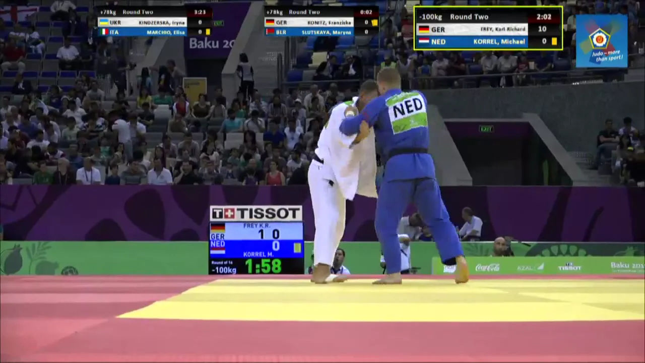 Karl-Richard Frey vs Michael Korrel European games Baku 2015
