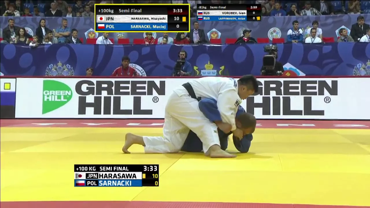 Hisayoshi Harasawa vs Maciej Sarnacki Grand-Slam Tyumen 2015 background