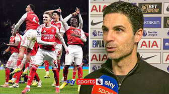 Mikel Arteta's FULL post-match interview as Arsenal thump Spurs 4-1 | "Nobody can explain it" 🔥