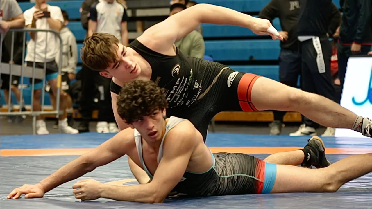 U17 Alan Walerczak (POL) vs Giorgi Kvartskhava (GEO) 80kg. Greco-r boys youth wrestling. B-cam-man
