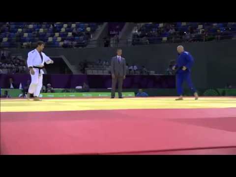 Loic Pietri vs Dudchyk European games Baku 2015 backdrop