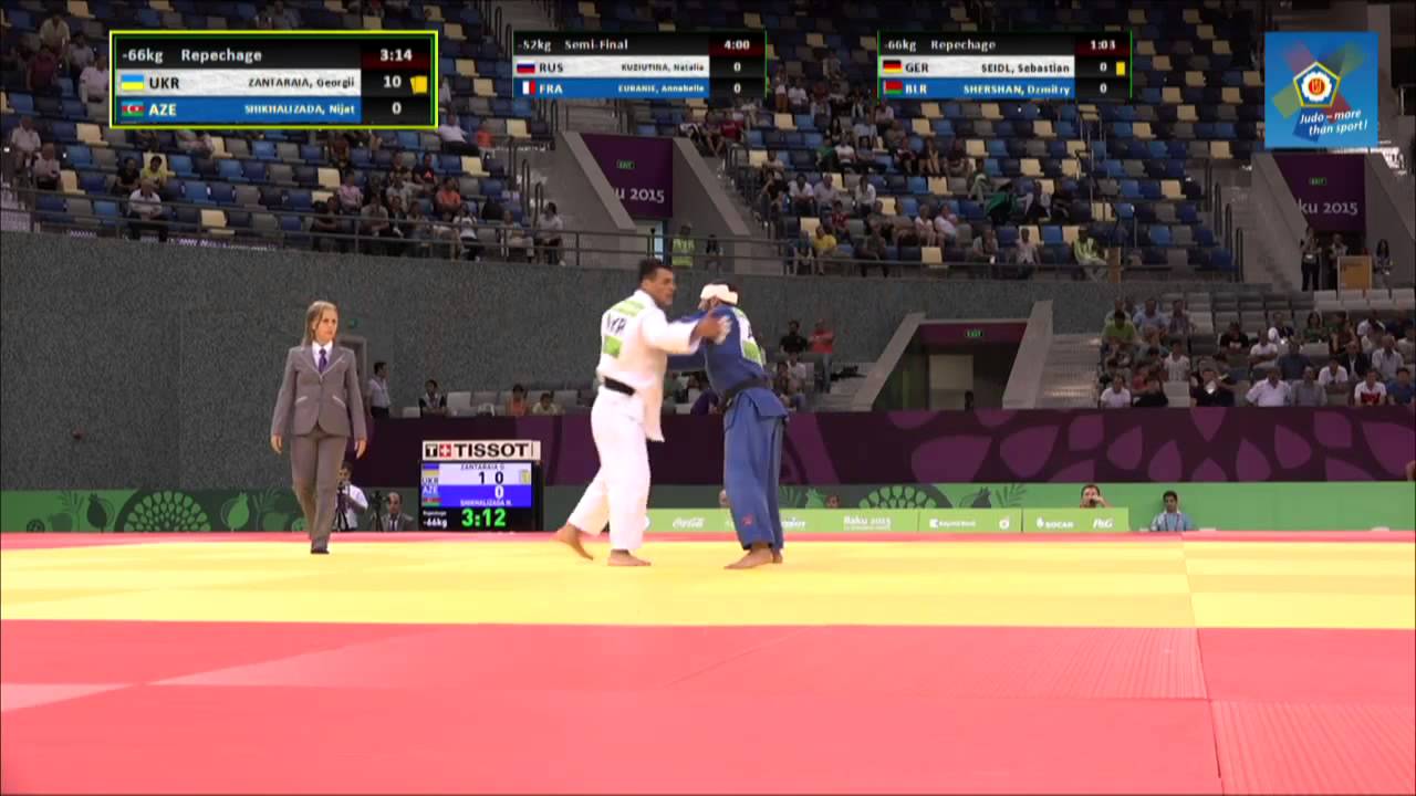 Nijat Shikhalizada vs Giorgi Zantaraia European games Baku 2015 background