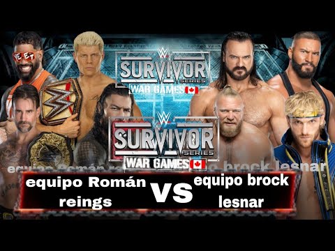 WWE 2K25 equipo roman vs equipo lesnar
