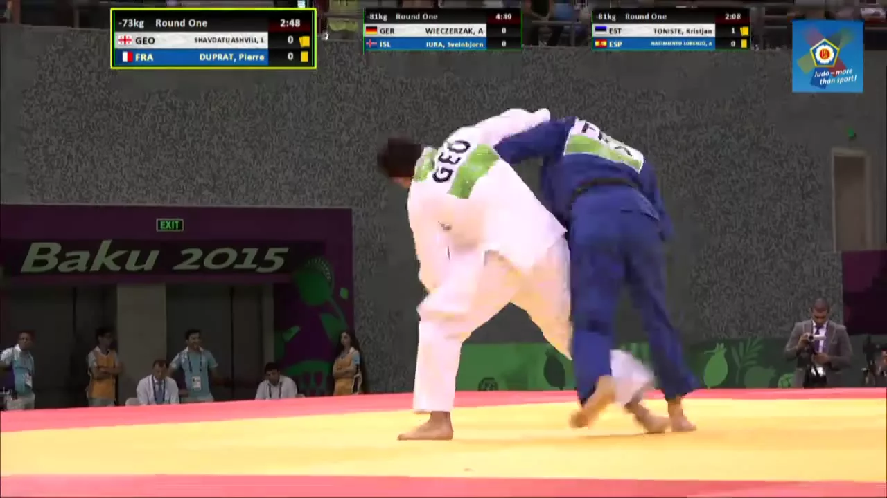 Pierre Duprat vs Lasha Shavdatuashvili European games Baku 2015