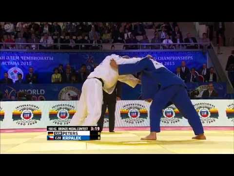 Dimitri Peters vs Lukas Krpalek World Judo Championships 2015 - Astana background
