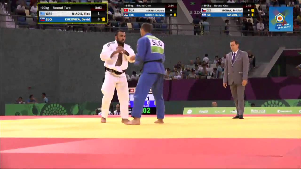 Ilias Iliadis vs David Kukovica European games Baku 2015