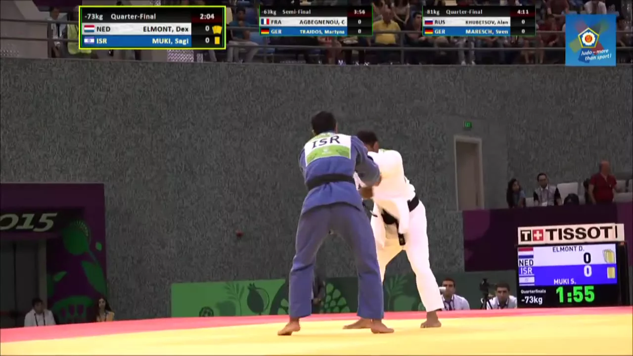 Sagi Muki vs Dex Elmont European games Baku 2015