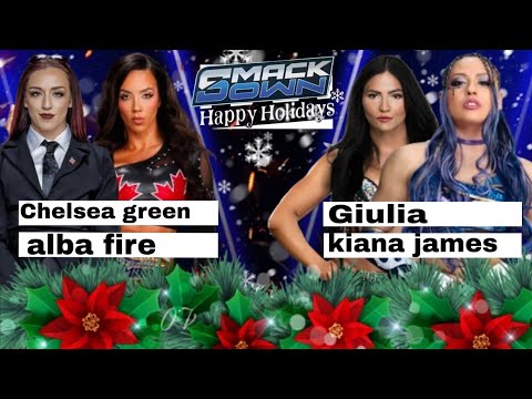 WWE 2K25 Giulia y kiana james VS alba fire y Chelsea green 