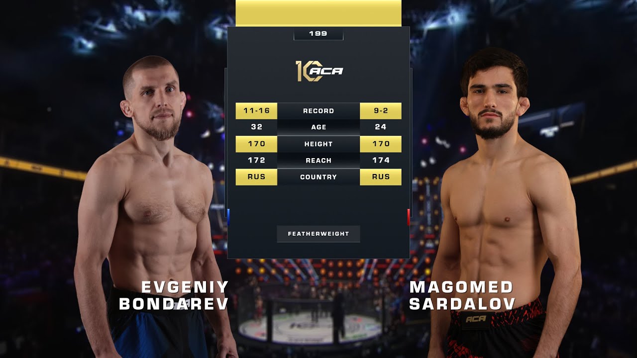 Евгений Бондарев vs. Магомед Сардалов | Evgeny Bondarev vs. Magomed Sardalov | ACA 199