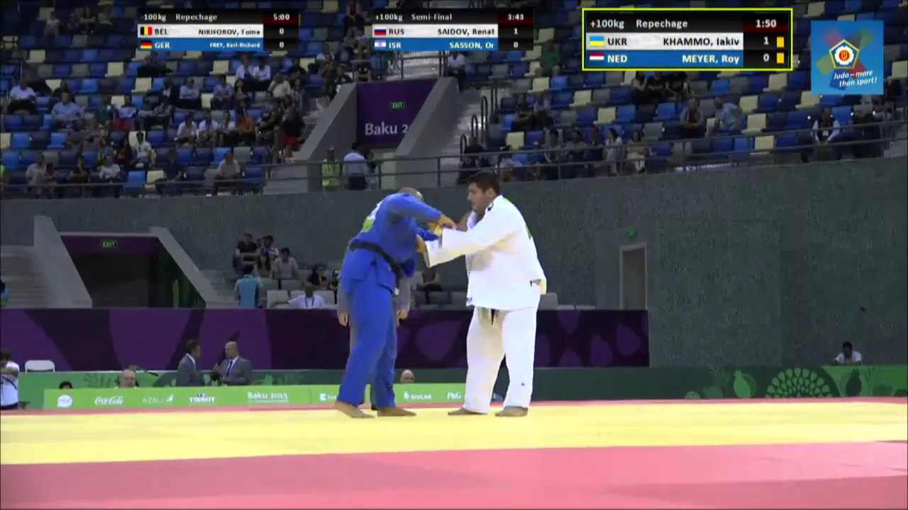 Iakiv Khammo vs Roy Meyer European games Baku 2015