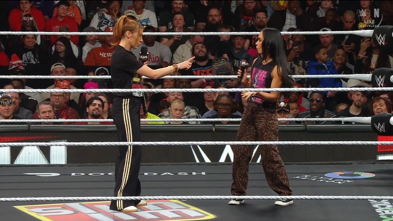 AJ Lee confronts Becky Lynch - WWE RAW | Feb. 9, 2026