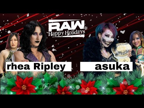 WWE 2K25 asuka VS rhea Ripley 