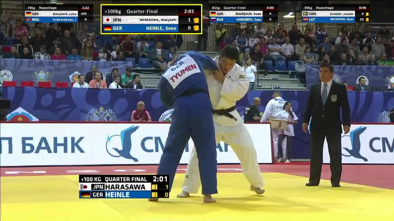 Hisayoshi Harasawa vs Sven Heinle Grand-Slam Tyumen 2015 background